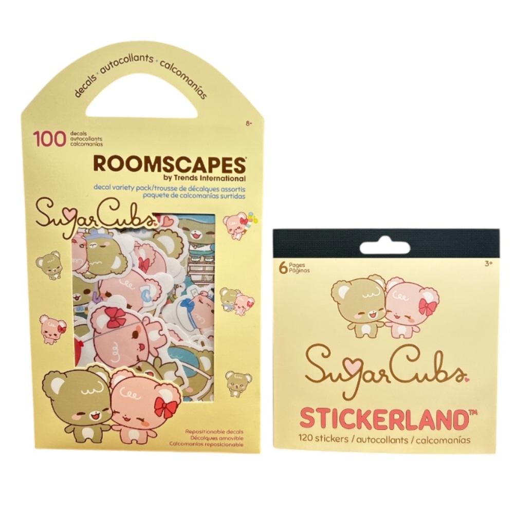 SugarCubs Roomscapes Decal Variety Pack and Stickerland Set New Product